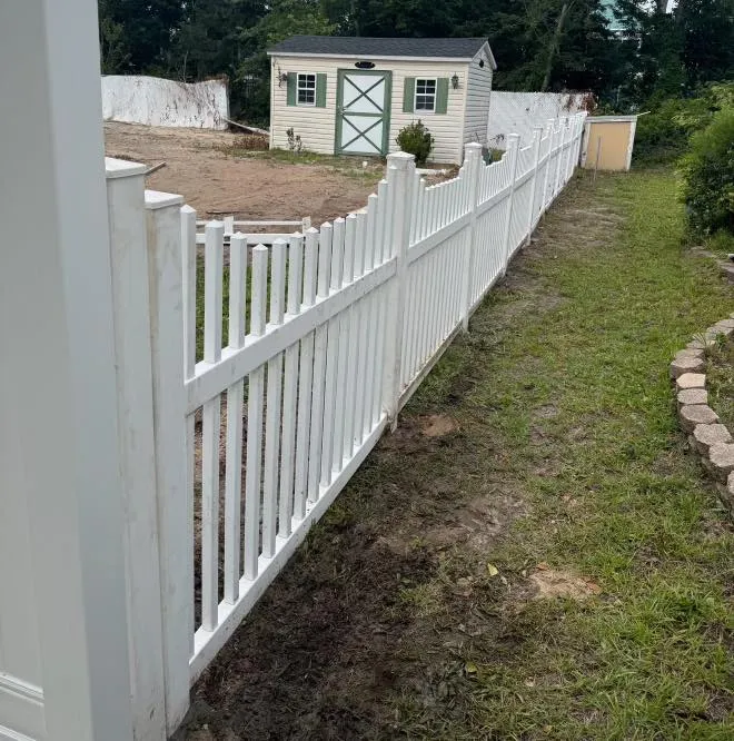 Side fence installation by Cannon Fencing