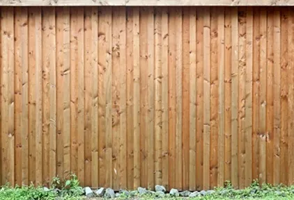 Wood fence installation by Cannon Fencing