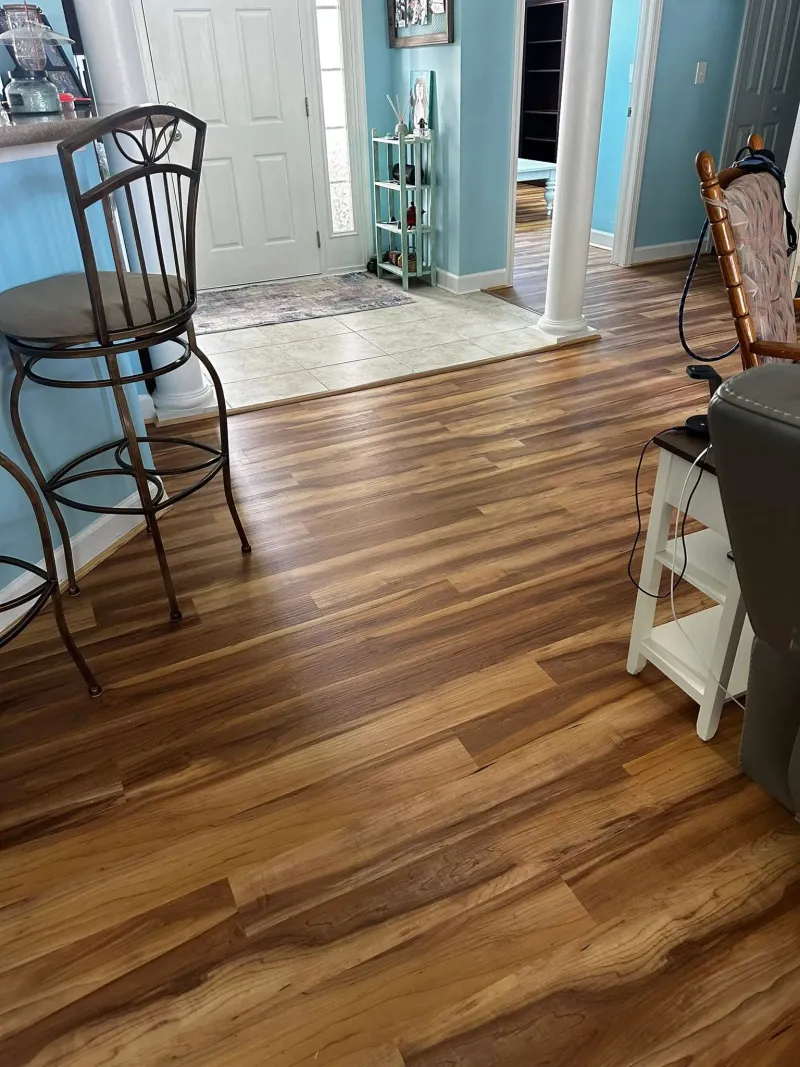 Indoor flooring installation by Dawson's Quality Home Services